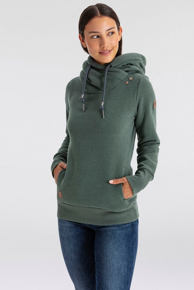 Ragwear Kapuzensweatshirt GRIPYBUTTON Sweater mit rustikalen Kordel-Akzenten Ragwear Kapuzensweatshirt GRIPYBUTTON Sweater mit rustikalen Kordel-Akzenten von Ragwear