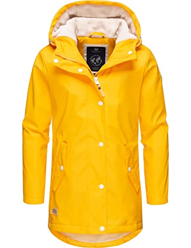 Ragwear Kinder Mädchen Wintermantel Regenjacke wasserdicht gefüttert mit Kapuze Marjanka Yellow Gr. 152 von Ragwear