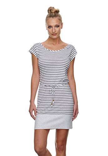 Ragwear Kleid Damen SOHO Stripes 2111-20008 Weiß White 7000, Größe:M von Ragwear