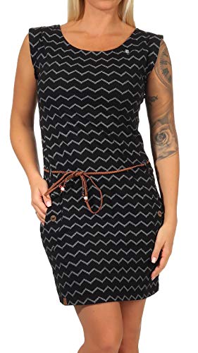 Ragwear Kleid Damen Tag Chevron 2111-20016 Schwarz 1010 Black, Größe:M von Ragwear