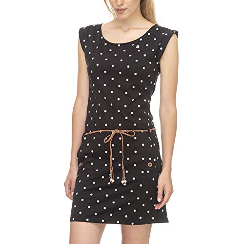 Ragwear Kleid Damen Tag DOTS 2011-20022 Schwarz Black 1010, Größe:L von Ragwear