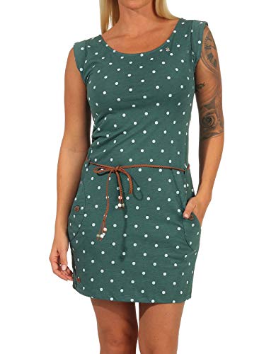 Ragwear Kleid Damen Tag DOTS 2111-20015 Grün 5021 Dark Green, Größe:L von Ragwear