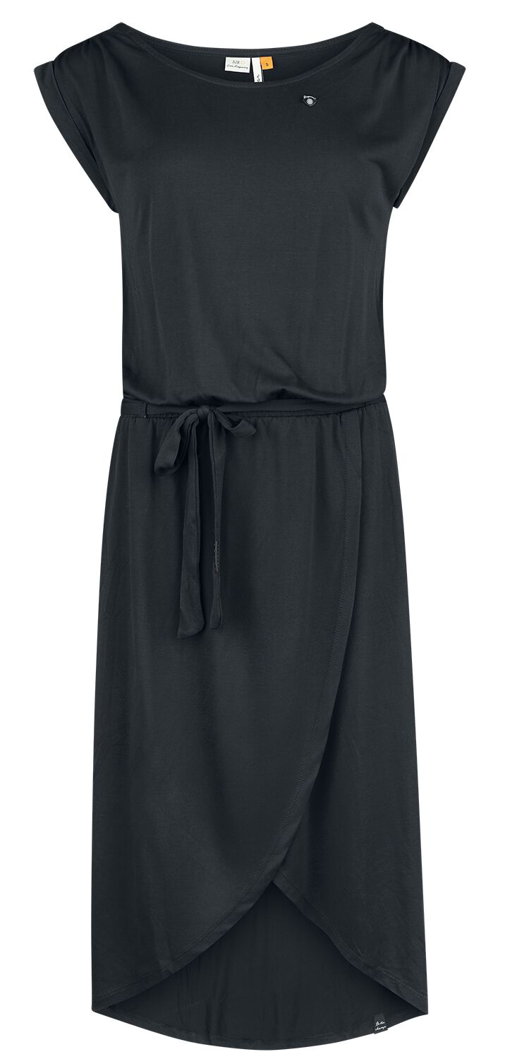 Ragwear Kleid knielang - ETHANY - XS bis XL - für Damen - Größe M - schwarz von Ragwear