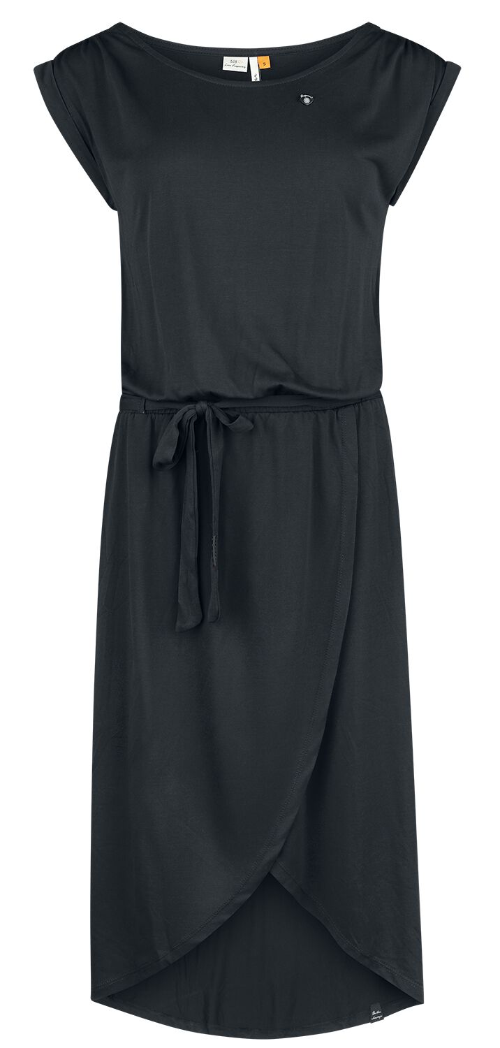 Ragwear Kleid knielang - ETHANY - XS bis XL - für Damen - Größe S - schwarz von Ragwear