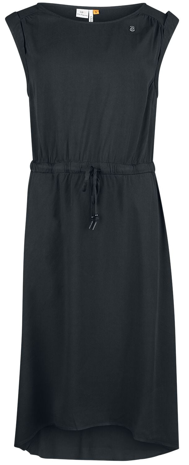 Ragwear Kleid knielang - Sirocco - XS bis XL - für Damen - Größe M - schwarz von Ragwear