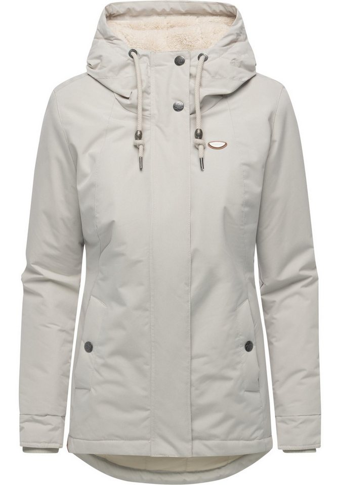 Ragwear Kurzmantel Alvena YOUMODO Wasserdichter Damen Mantel mit verstellbarer Kapuze von Ragwear