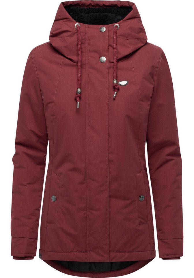 Ragwear Kurzmantel Alvena YOUMODO Wasserdichter Damen Mantel mit verstellbarer Kapuze von Ragwear
