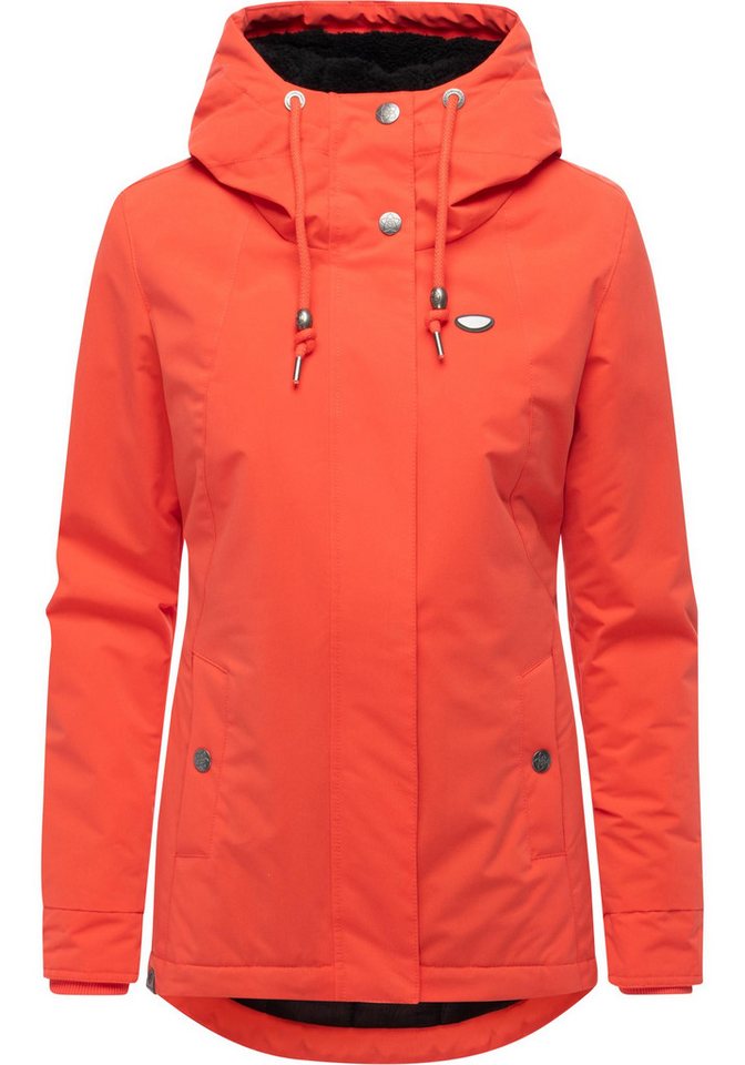 Ragwear Kurzmantel Alvena YOUMODO Wasserdichter Damen Mantel mit verstellbarer Kapuze von Ragwear