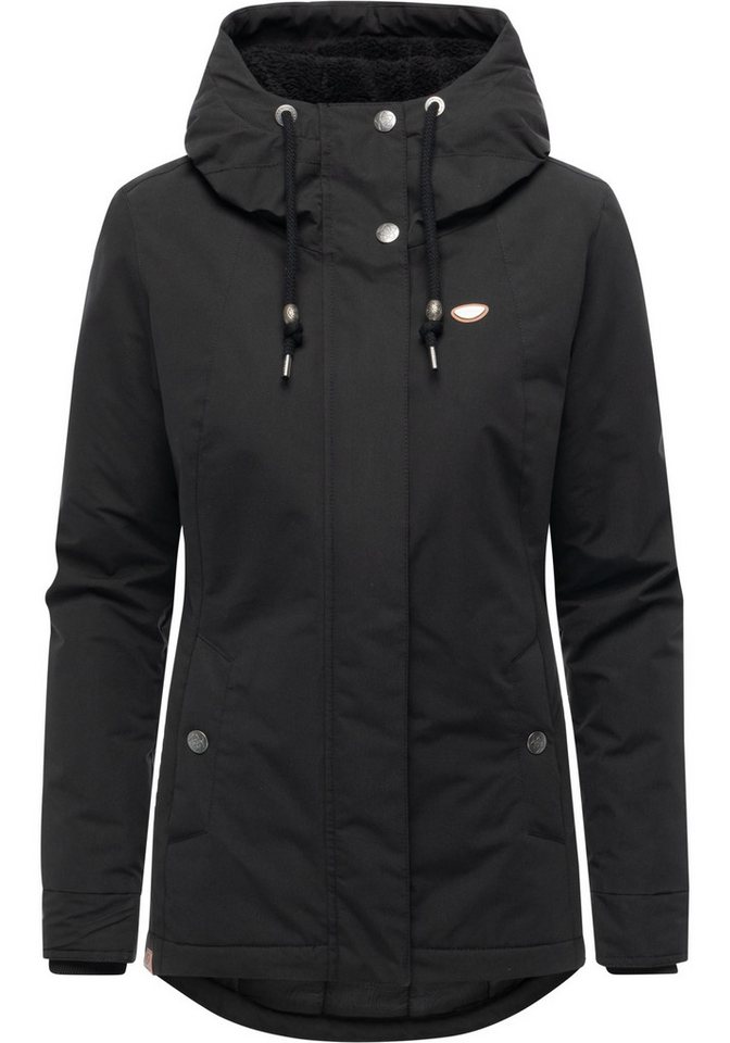 Ragwear Kurzmantel Alvena YOUMODO Wasserdichter Damen Mantel mit verstellbarer Kapuze von Ragwear