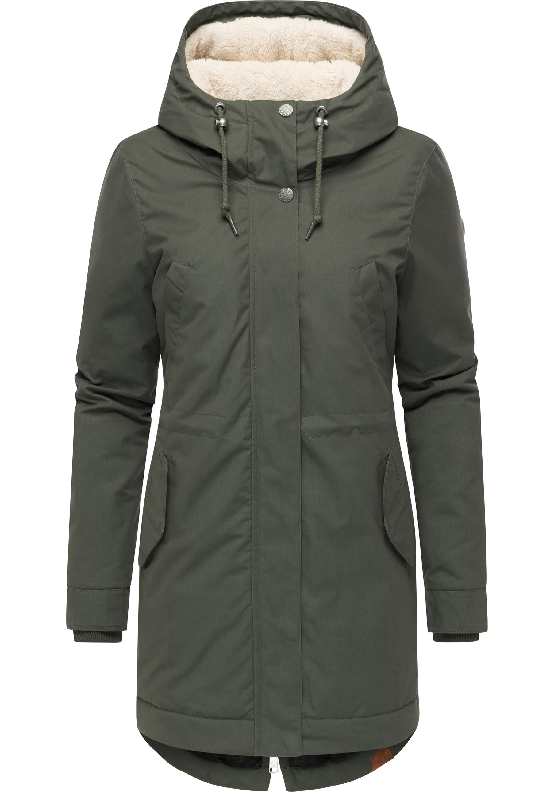 Ragwear Kurzmantel "Cannas YOUMODO" Kurzer Damen Mantel mit verstellbarer Kapuze von Ragwear