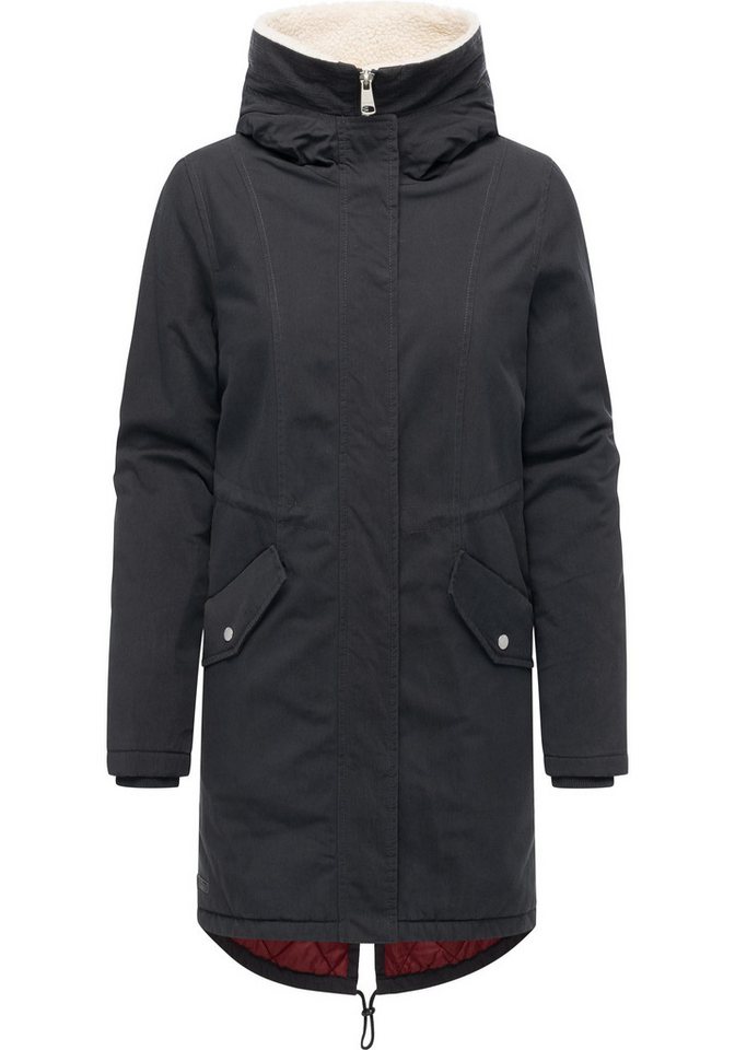 Ragwear Kurzmantel Coogle YOUMODO Kurzer Damen Wintermantel mit Rucksack-Trägern Ragwear Kurzmantel Coogle YOUMODO Kurzer Damen Wintermantel mit Rucksack-Trägern von Ragwear