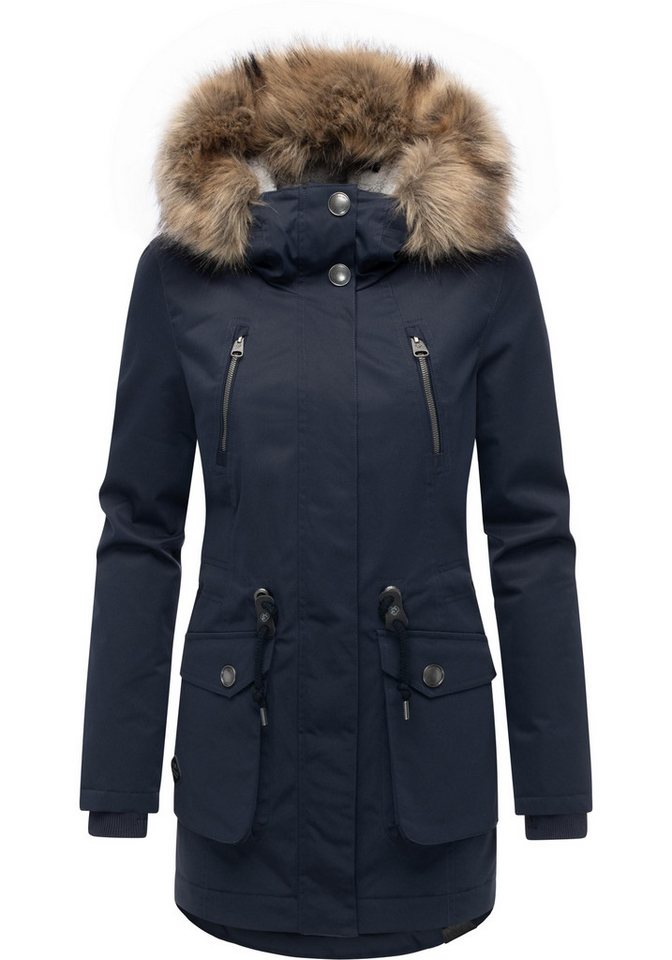 Ragwear Kurzmantel Ellsa B YOUMODO Warmer Damen Winterparka von Ragwear