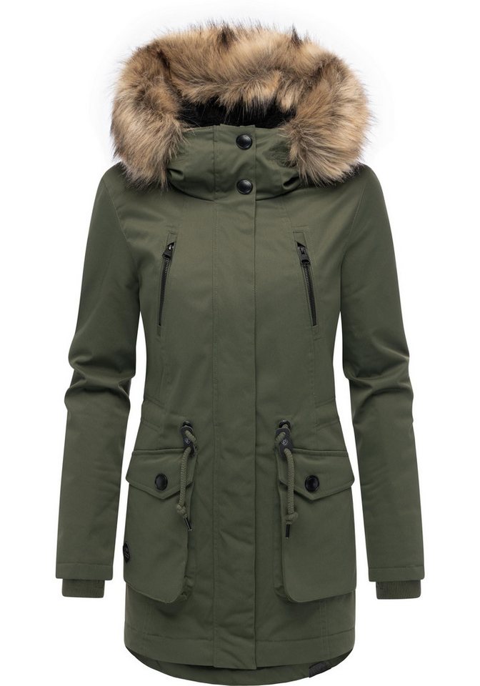 Ragwear Kurzmantel Ellsa B YOUMODO Warmer Damen Winterparka von Ragwear