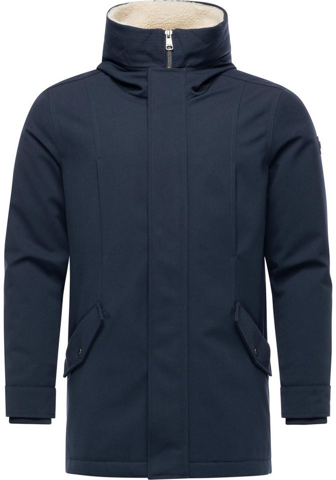 Ragwear Kurzmantel Mr Cany YOUMODO Wasserdichter Herren Wintermantel mit Kapuze von Ragwear