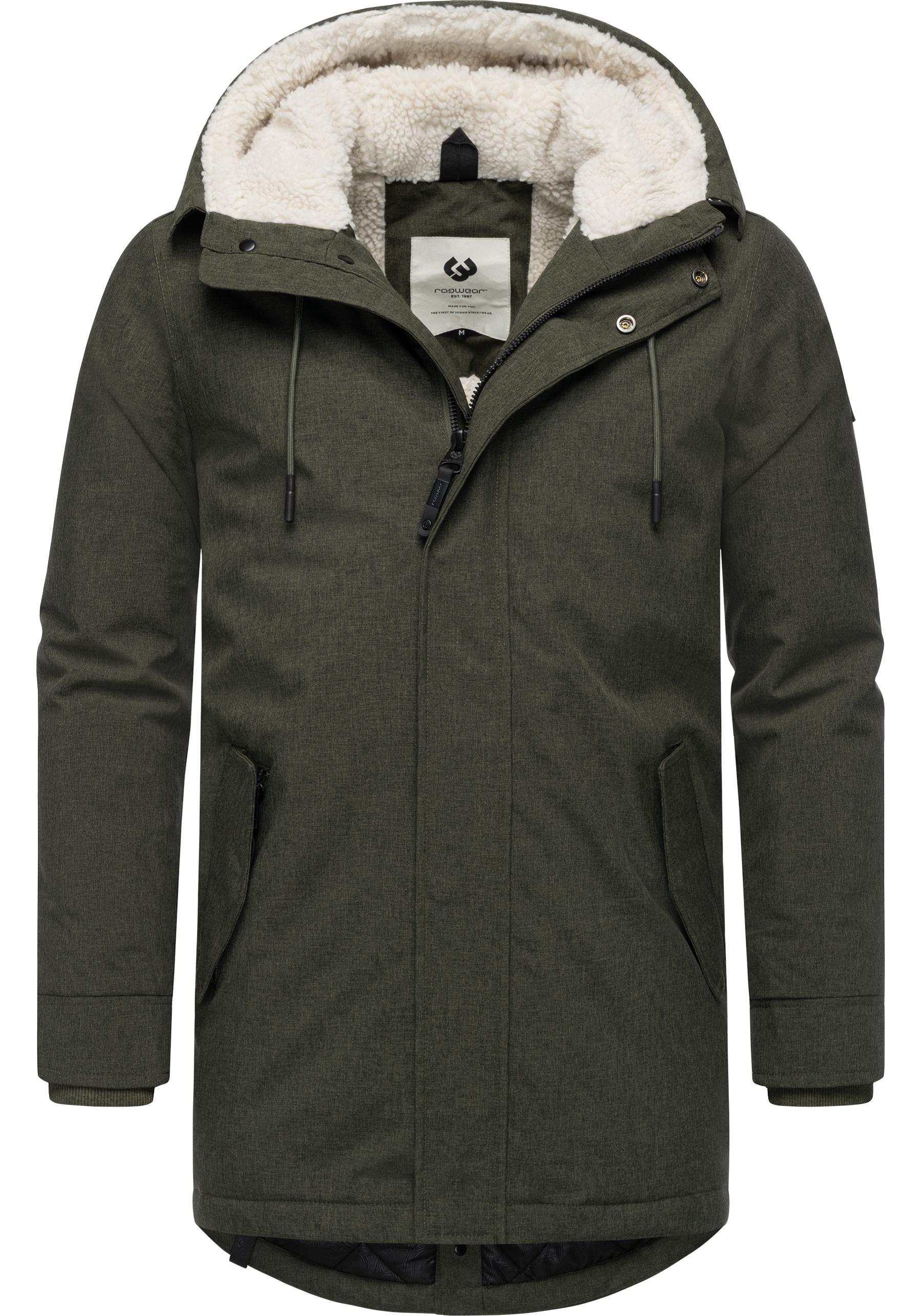 Ragwear Kurzmantel "Mr Smithem YOUMODO", wasserdichte lange Herren Winterjacke mit Kapuze von Ragwear