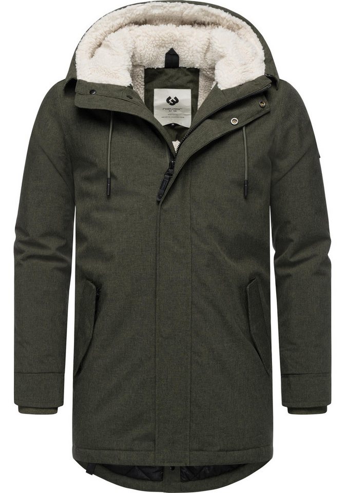 Ragwear Kurzmantel Mr Smithem YOUMODO wasserdichte lange Herren Winterjacke mit Kapuze von Ragwear