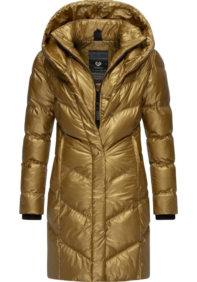 Ragwear Kurzmantel "Natalka Bling" Damen Wintermantel in schimmernder Optik von Ragwear
