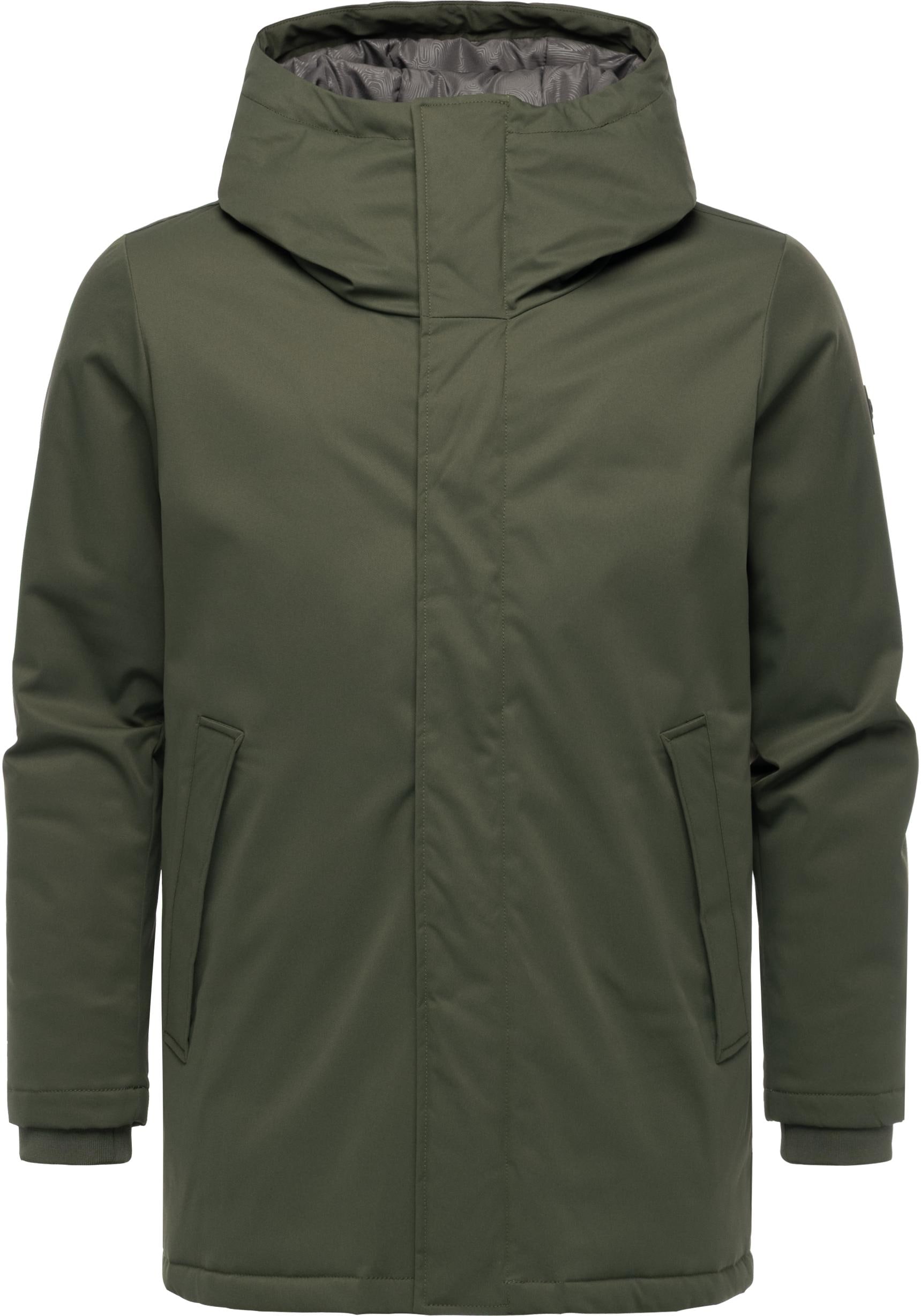 Ragwear Kurzmantel "Parcan Twill YOUMODO" wasserdichter Herren Winterparka von Ragwear