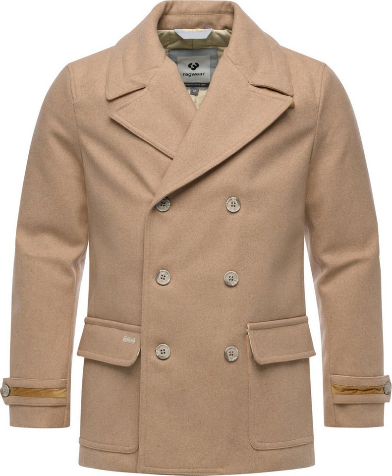 Ragwear Kurzmantel Parr YOUMODO klassischer Herren Wintermantel mit Reverskragen von Ragwear