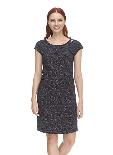 Ragwear LILITHE Damen Frauen Kurzarmkleid,Kleid,Freizeitkleid,Sommerkleid,Shirtkleid,Kurzarm,Gummizug,Blau,S von Ragwear