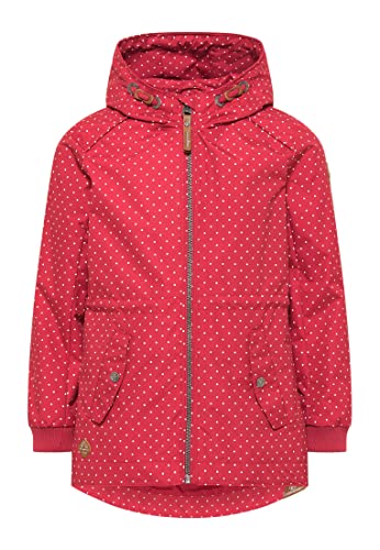 Ragwear Layra Mädchen Jacke Sommerjacke Kinder Übergangsjacke wasserabweisend Regenjacke Parka (DE/NL/SE/PL, Numerisch, 128, Regular, RED) von Ragwear