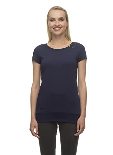 Ragwear Lesly Damen Frauen Top,Shirt,Oberteil,ärmellos,Rundausschnitt,breiter Bund,Blau,L von Ragwear