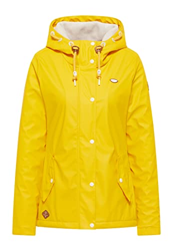 Ragwear W Marge Gelb - Leichte vielseitige Damen Regenjacke, Größe XXL - Farbe Yellow von Ragwear