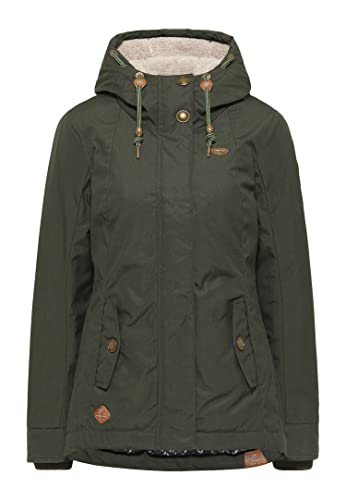 Ragwear MONADE Damen Frauen Parka,Mantel,Übergangsmantel mit Kapuze,Herbstmantel,wasserabweisend,Grün,XL Ragwear MONADE Damen Frauen Parka,Mantel,Übergangsmantel mit Kapuze,Herbstmantel,wasserabweisend,Grün,XL von Ragwear