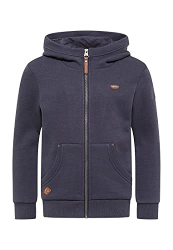 Ragwear Mädchen Sweatjacke Nesie Zip Sweatshirt mit Kapuze und Reißverschluss Übergangsjacke Sweater Jacke aus weicher Bio Baumwolle (DE/NL/SE/PL, Numerisch, 134, 140, Regular, Navy) von Ragwear