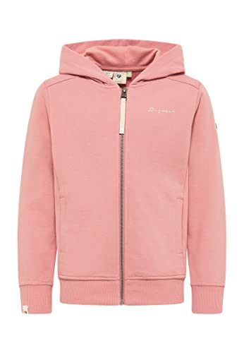 Ragwear Mädchen Sweatjacke THEA Zip Organic Sweatshirt mit Kapuze und Reißverschluss Übergangsjacke Sweater Jacke aus weicher Bio Baumwolle (DE/NL/SE/PL, Numerisch, 128, Regular, Rose) von Ragwear