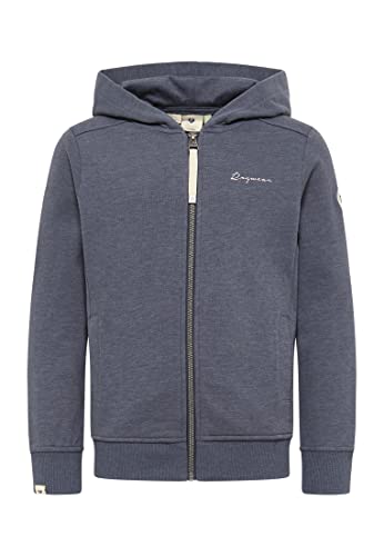 Ragwear Mädchen Sweatjacke THEA Zip Organic Sweatshirt mit Kapuze und Reißverschluss Übergangsjacke Sweater Jacke aus weicher Bio Baumwolle (DE/NL/SE/PL, Numerisch, 152, Regular, Navy) von Ragwear