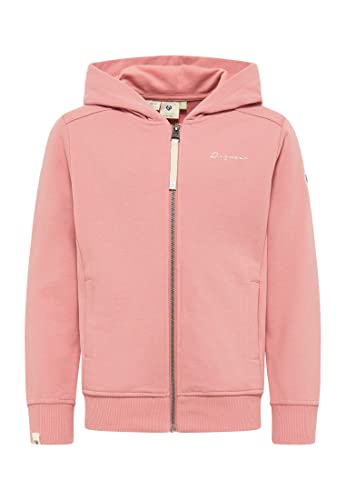 Ragwear Mädchen Sweatjacke Thea Zip Organic Sweatshirt Jacke mit Kapuze Übergangsjacke aus weicher Baumwolle (DE/NL/SE/PL, Numerisch, 152, Regular, Rose) von Ragwear