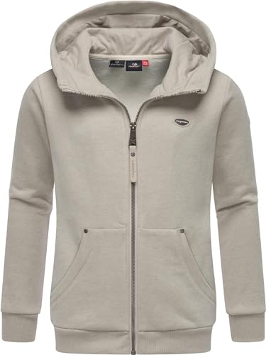 Ragwear Mädchen Sweatjacke Zip-Hoodie mit Kapuze Nesie Zip Bone Gr. 134 von Ragwear