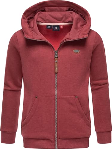 Ragwear Mädchen Sweatjacke Zip-Hoodie mit Kapuze Nesie Zip Raspberry Gr. 134 von Ragwear