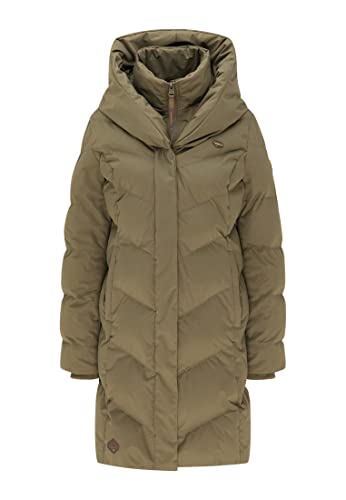Ragwear Damen Wintermantel NATALKA Oliv XL von Ragwear