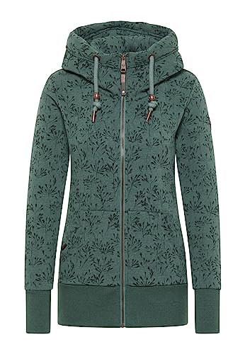 Ragwear NESKA FLOWERY ZIP, PINE GREEN, S von Ragwear