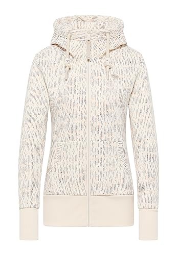 Ragwear Damen Sweatjacke NESKA PRINT ZIP beige - L von Ragwear