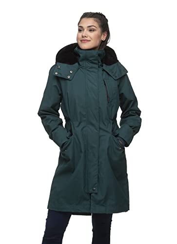 Ragwear NICCO Damen Frauen Mantel,Parka,Wintermantel,lange Jacke,Stehkragen,wasserabweisend,Blau,M von Ragwear