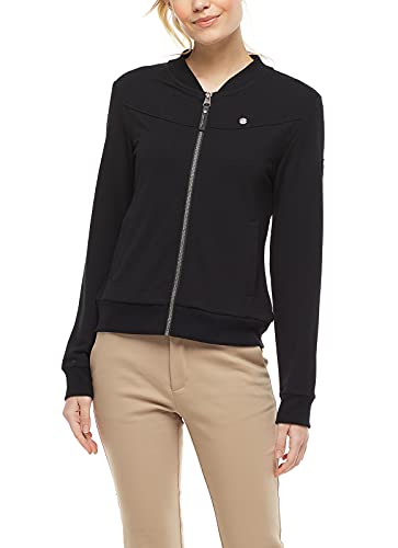 Ragwear Nairobi Damen Frauen Sweatjacke,Sweatshirt mit Reißverschluss,Zip Hoodie,Regular Fit,Schwarz,M von Ragwear