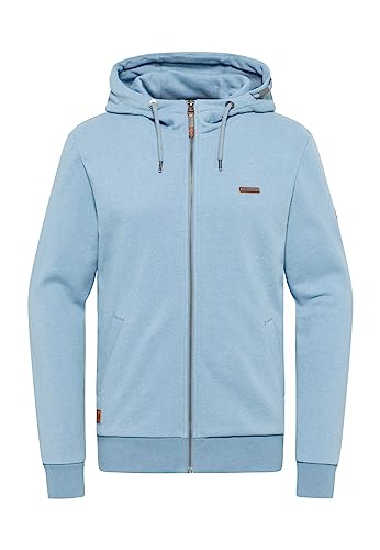 Ragwear Natte Zip Herren Sweatjacke Sweatshirt mit Kapuze Strickjacke Cardigan Sweat Jacke Übergangsjacke Kapuzenpullover (DE/NL/SE/PL, Alphanumerisch, XXL, Regular, Regular, Stone Blue) von Ragwear