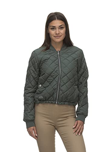 Ragwear ORSIN Damen Frauen Übergangsjacke,Jacke,Pilotenjacke,Bomberjacke,gesteppt,Grün,M von Ragwear