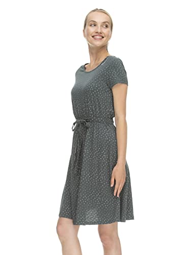 Ragwear Olina Dress Organic Frauen Mittellanges Kleid dunkelgrün L von Ragwear