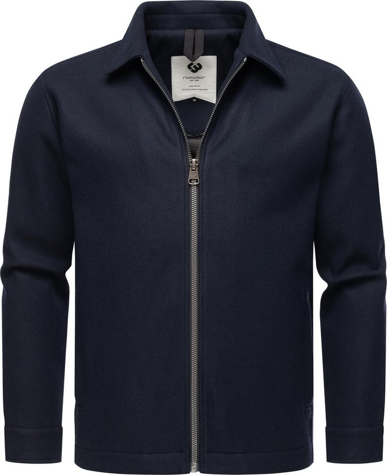 Ragwear Outdoorjacke Azzte Felt stylische Herren Hemdjacke in Woll-Optik von Ragwear
