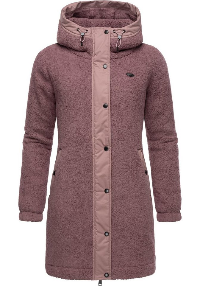 Ragwear Outdoorjacke Cousy flauschige Übergangsjacke mit Teddyfell und Kapuze von Ragwear