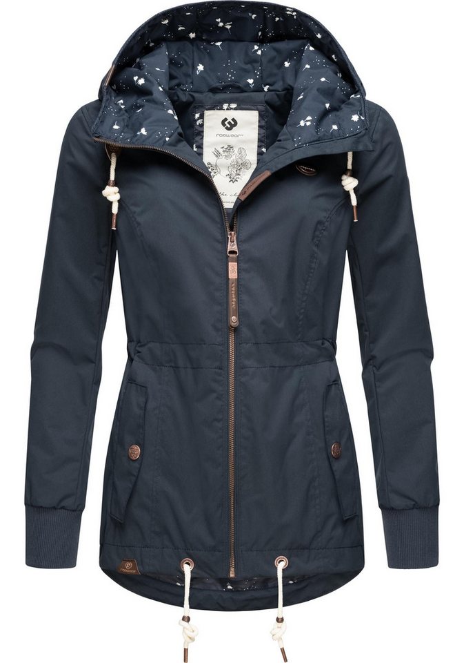 Ragwear Outdoorjacke Danka Wasserdichte Übergangsjacke mit großer Kapuze von Ragwear