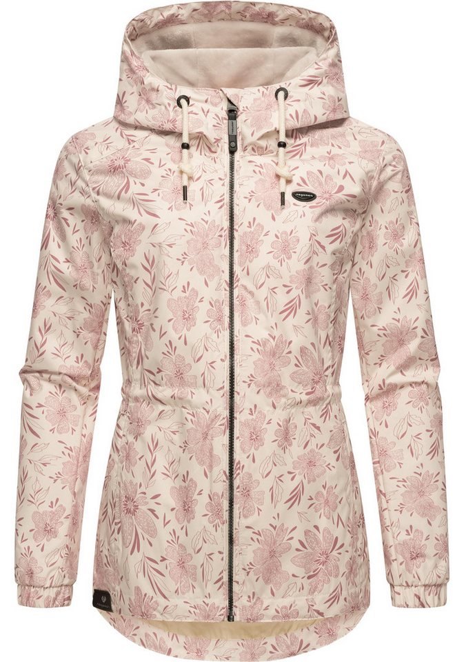 Ragwear Outdoorjacke Dankka Spring Wasserdichte Damen Jacke mit floralem Allover-Print von Ragwear
