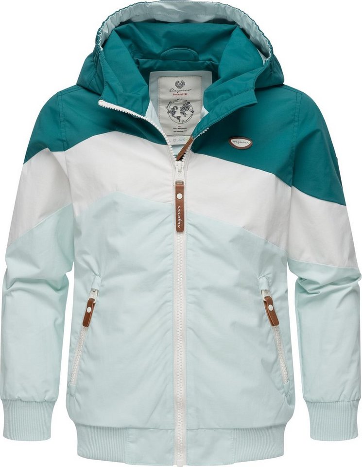 Ragwear Outdoorjacke Kristla Block Dreifarbige Mädchen Übergangsjacke von Ragwear