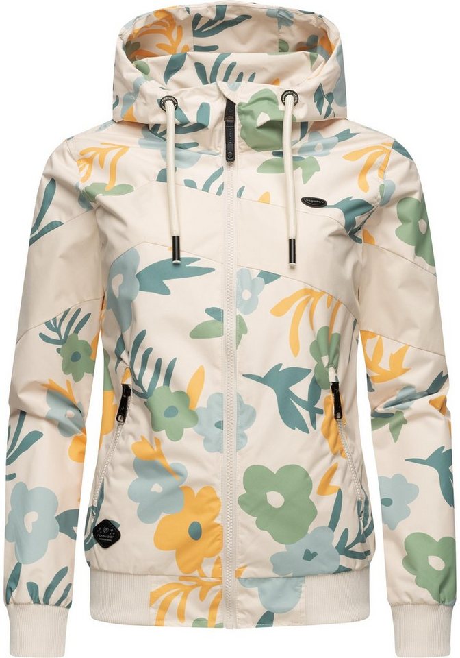 Ragwear Outdoorjacke Nuggie Block Flower modische Damen Freizeitjacke mit floralem Print von Ragwear