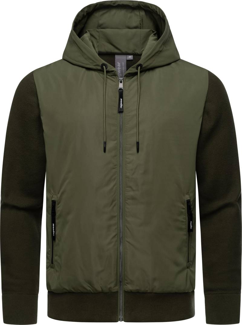 Ragwear Outdoorjacke "Ronel" mit Kapuze Leichte Herren Jacke mit weichen Strickärmeln von Ragwear
