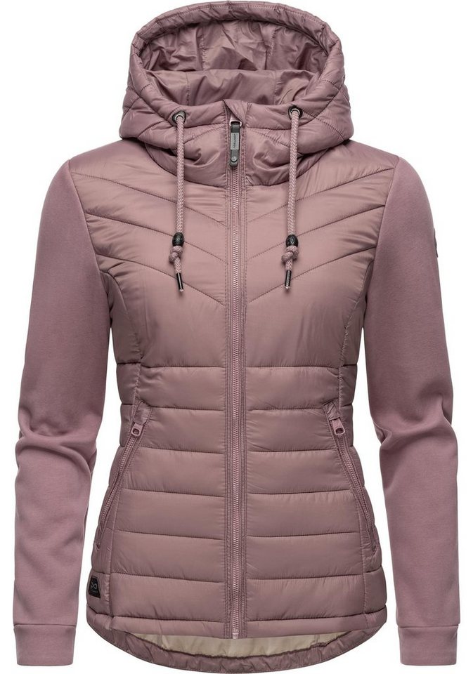 Ragwear Outdoorjacke Sandrra Steppjacke aus modernem Materialmix mit Kapuze von Ragwear